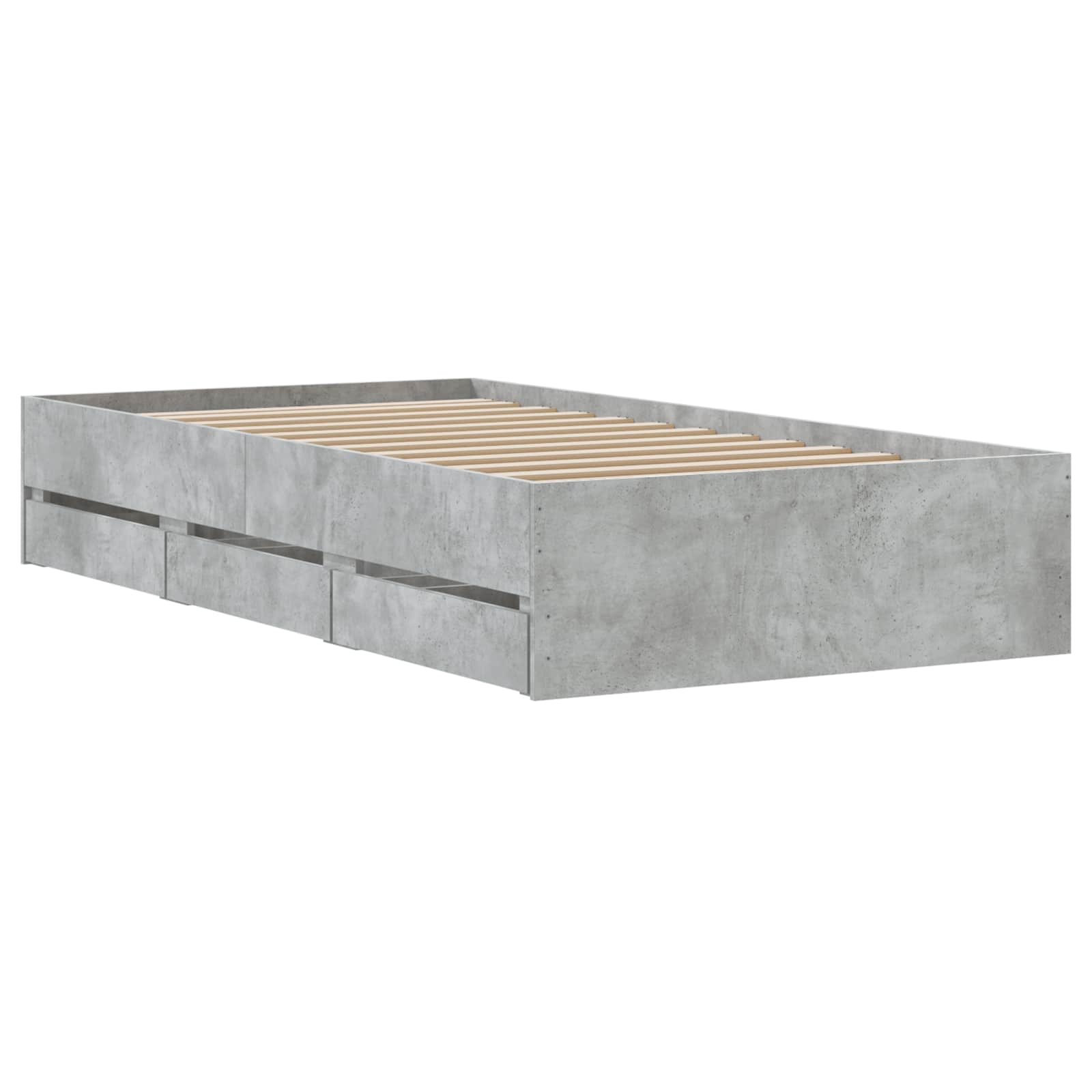 Σκελετός κρεβατιού με αποθήκευση Γκρι Sonoma 80 x 200 cm