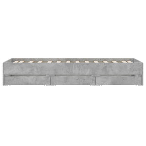 Σκελετός κρεβατιού με αποθήκευση Γκρι Sonoma 80 x 200 cm - Pakobazaar