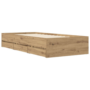 Σκελετός κρεβατιού με αποθήκευση Artisian Δρυς 80 x 200 cm - Pakobazaar