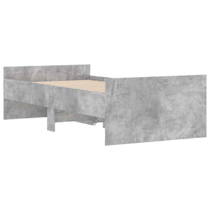 Σκελετός κρεβατιού με αποθήκευση Γκρι Sonoma 80 x 200 cm - Pakobazaar