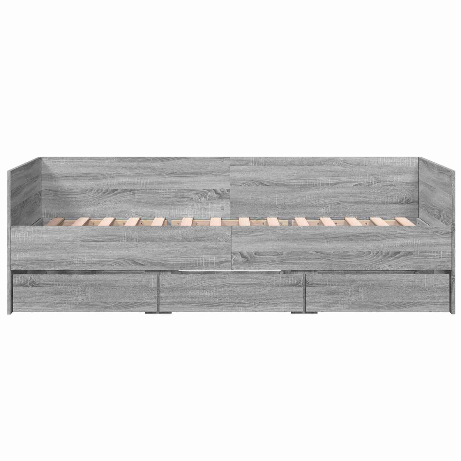 Σκελετός κρεβατιού με αποθήκευση Γκρι Sonoma 80 x 200 cm