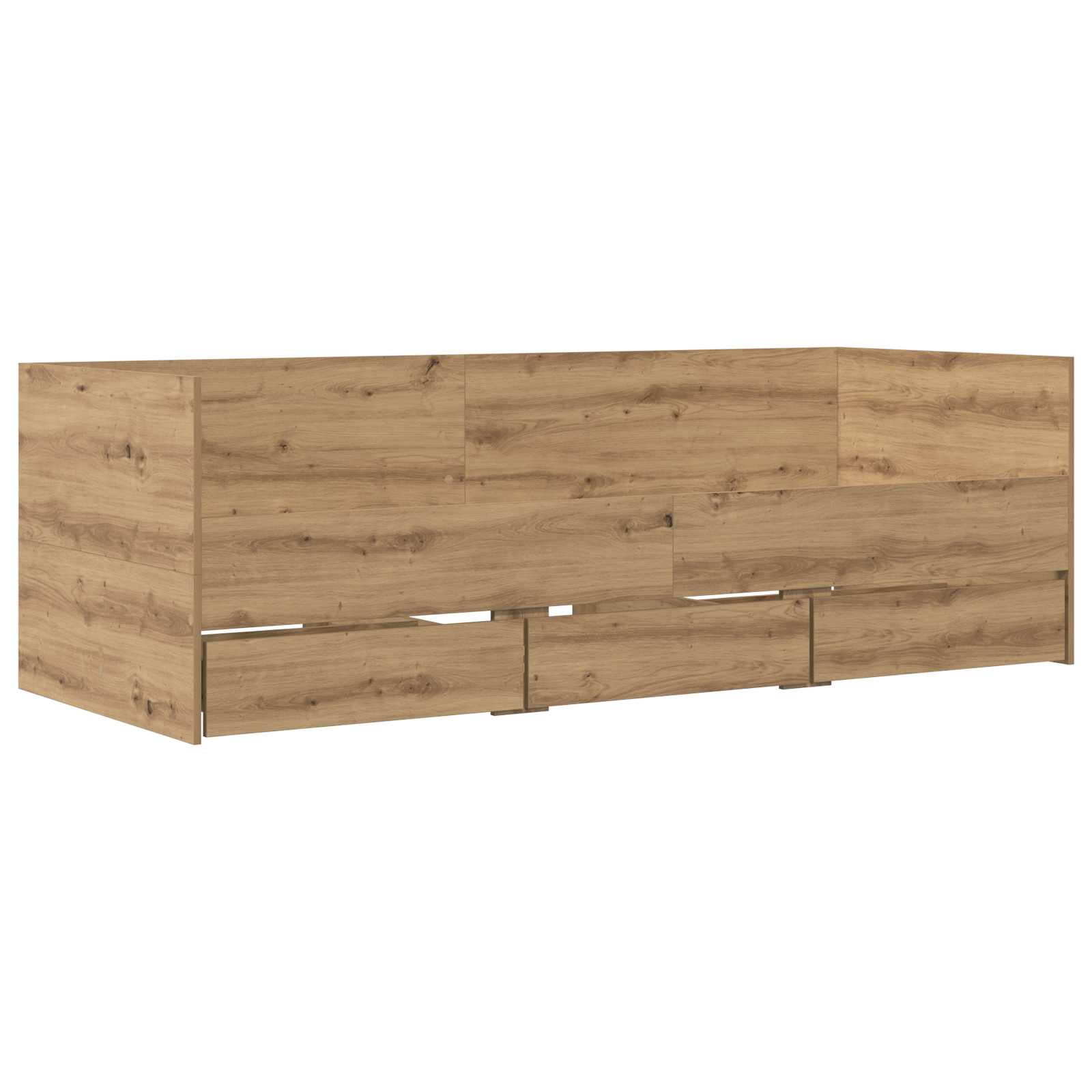 Σκελετός κρεβατιού με αποθήκευση Artisian Δρυς 80 x 200 cm