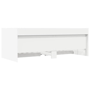 Σκελετός κρεβατιού με αποθήκευση Λευκό 80 x 200 cm - Pakobazaar