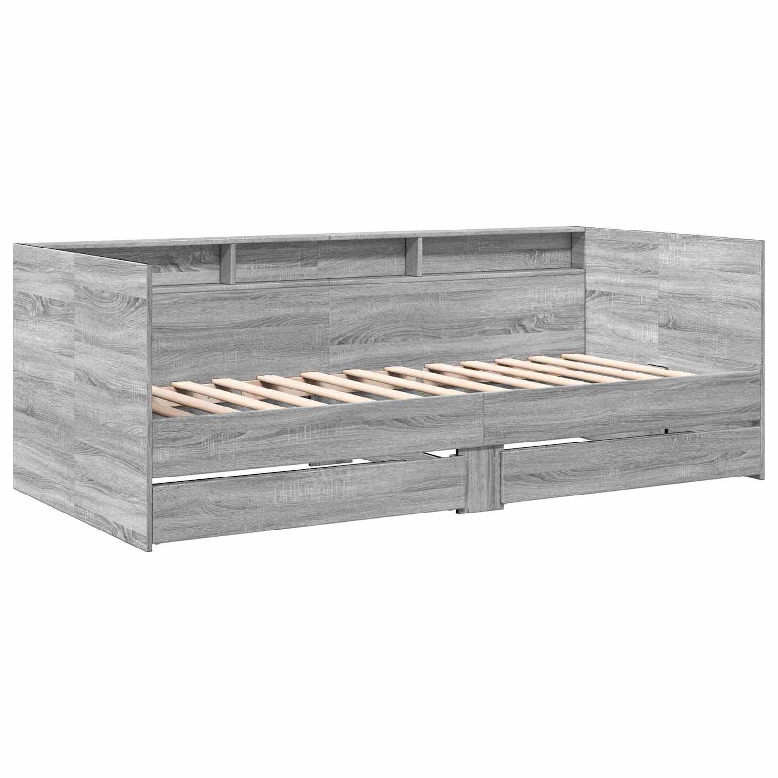 Σκελετός κρεβατιού με αποθήκευση Γκρι Sonoma 80 x 200 cm - Pakobazaar