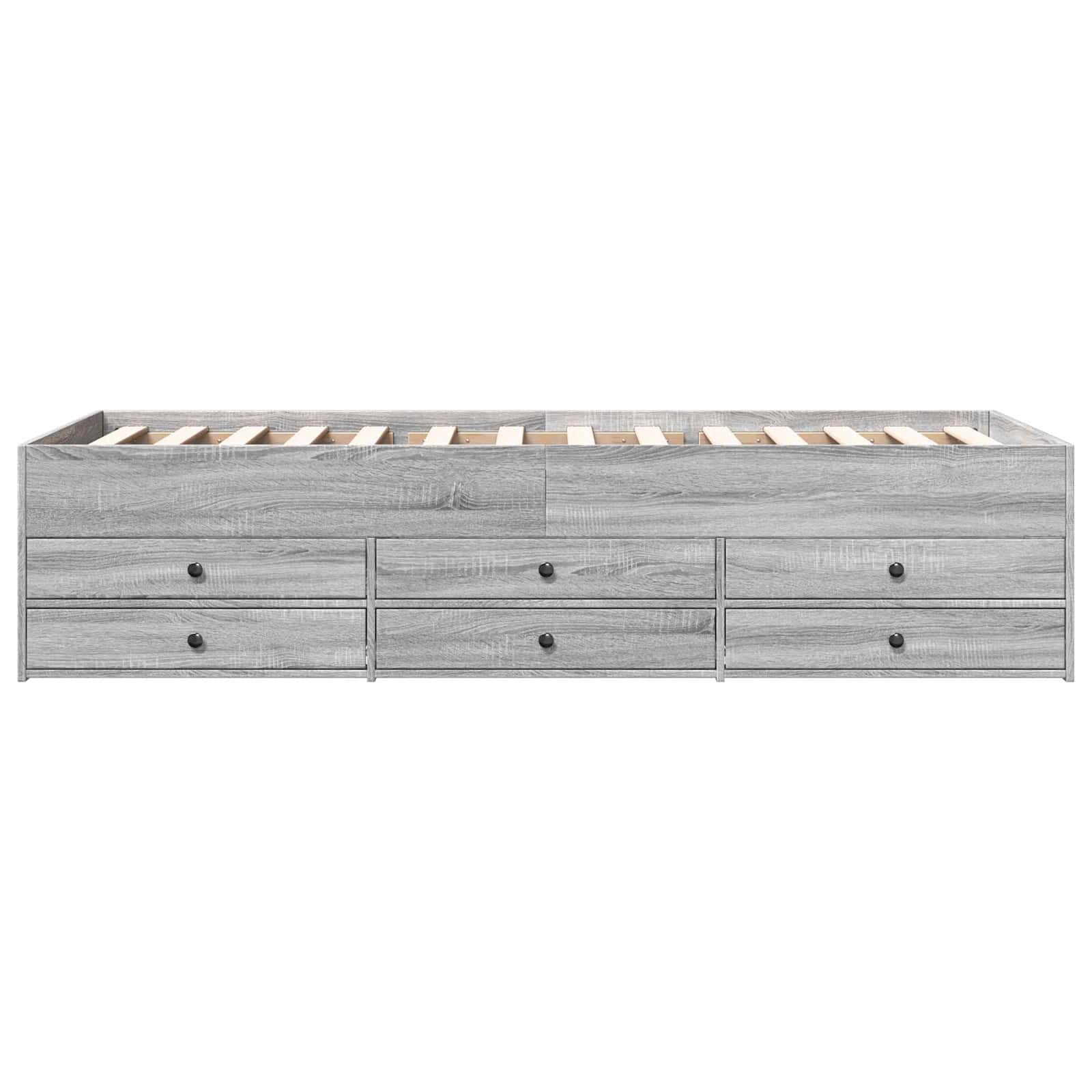 Σκελετός κρεβατιού με αποθήκευση Γκρι Sonoma 80 x 200 cm - Pakobazaar