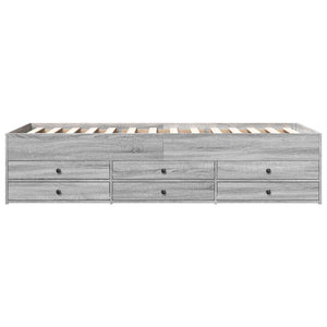 Σκελετός κρεβατιού με αποθήκευση Γκρι Sonoma 80 x 200 cm - Pakobazaar