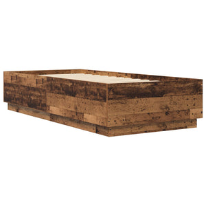 Σκελετός Κρεβατιού Παλαιωμένο ξύλο 80 x 200 cm - Pakobazaar