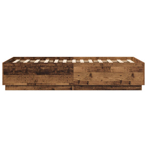 Σκελετός Κρεβατιού Παλαιωμένο ξύλο 80 x 200 cm - Pakobazaar