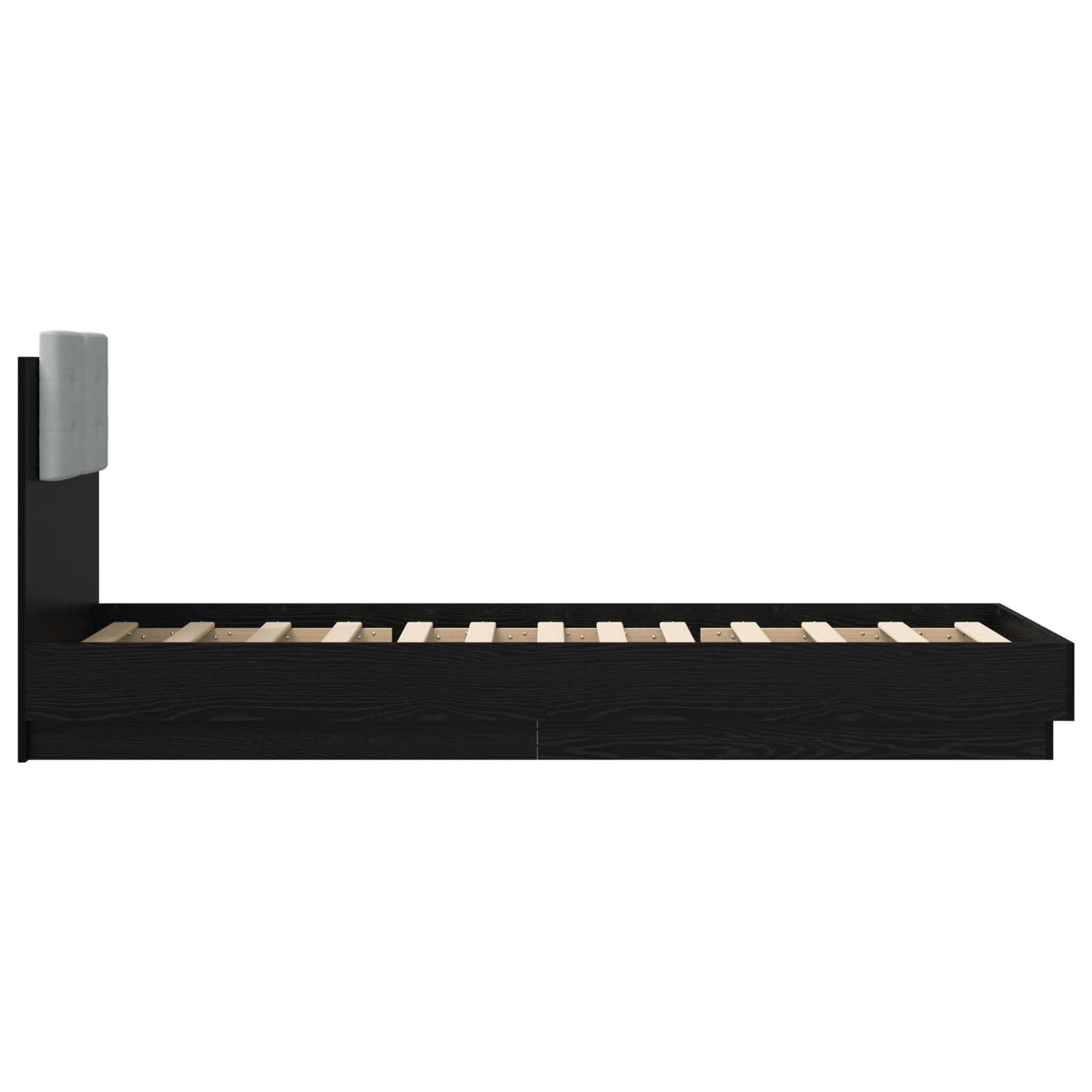 Κρεβάτι με φωτισμό LED Μαύρη Δρυς 80 x 200 cm - Pakobazaar