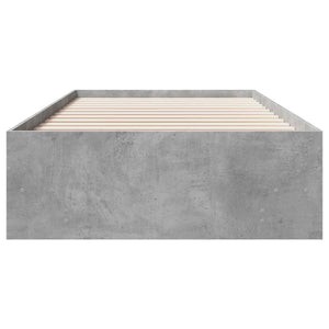 Σκελετός Κρεβατιού Γκρι Sonoma 80 x 200 cm Επεξεργασμένο Ξύλο - Pakobazaar