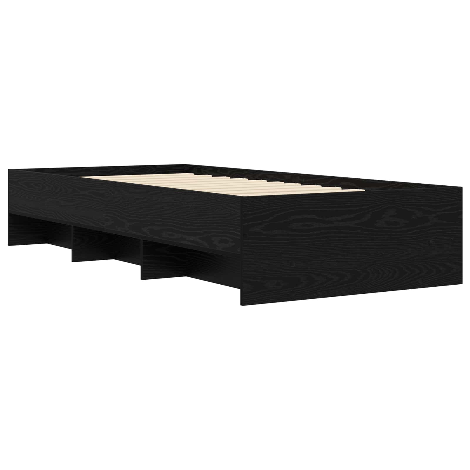 Σκελετός Κρεβατιού Μαύρη Δρυς 80 x 200 cm Επεξεργασμένο Ξύλο - Pakobazaar
