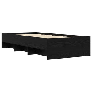 Σκελετός Κρεβατιού Μαύρη Δρυς 80 x 200 cm Επεξεργασμένο Ξύλο - Pakobazaar