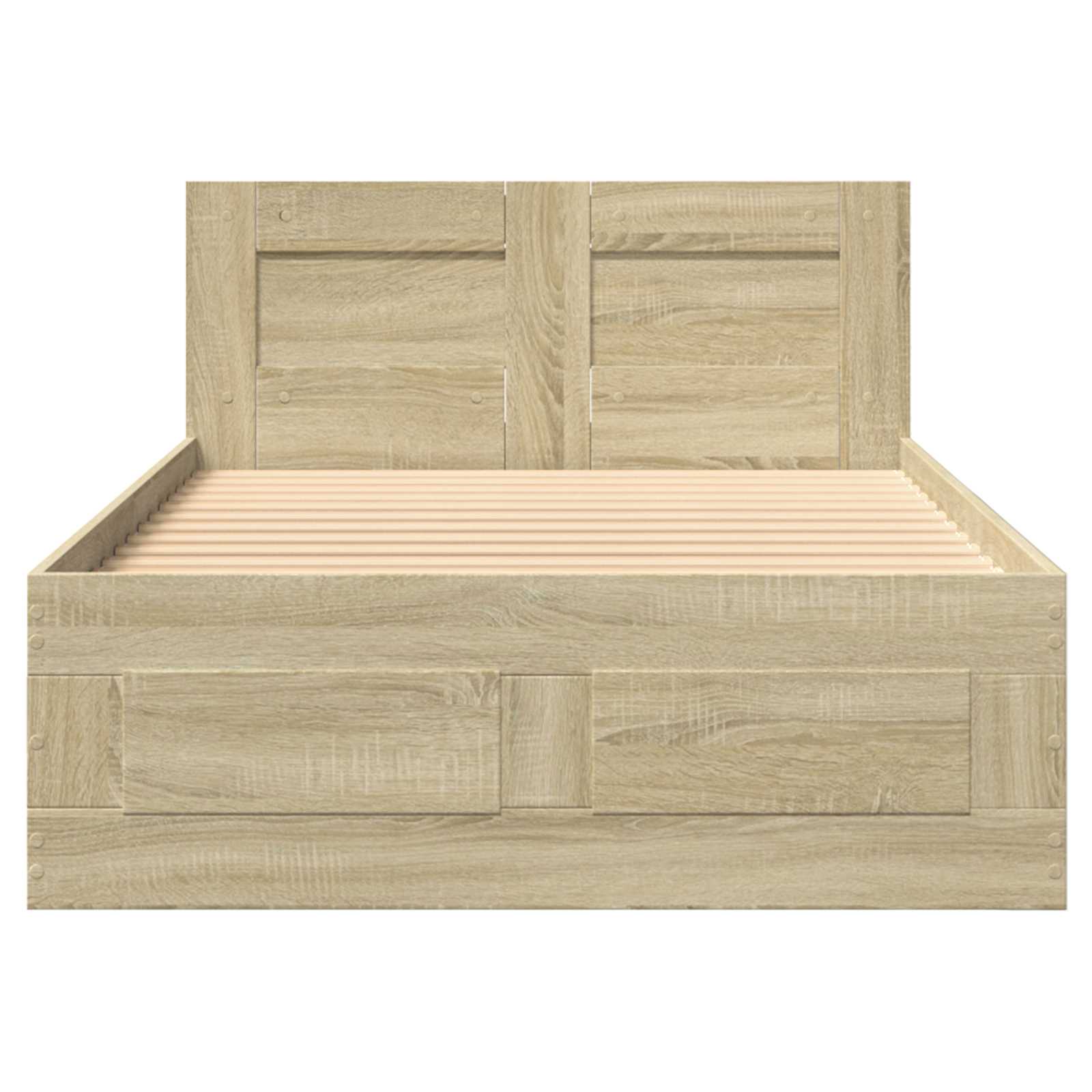Κρεβάτι με Κεφαλάρι Sonoma Δρυς 80 x 200 cm Επεξεργασμένο Ξύλο