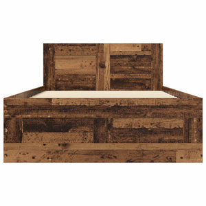 Κρεβάτι με Κεφαλάρι Παλαιωμένο ξύλο 80 x 200 cm - Pakobazaar