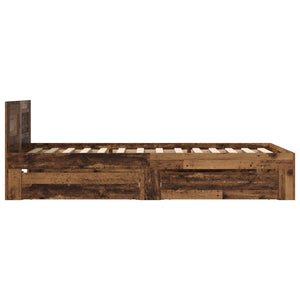 Κρεβάτι με Κεφαλάρι Παλαιωμένο ξύλο 80 x 200 cm - Pakobazaar