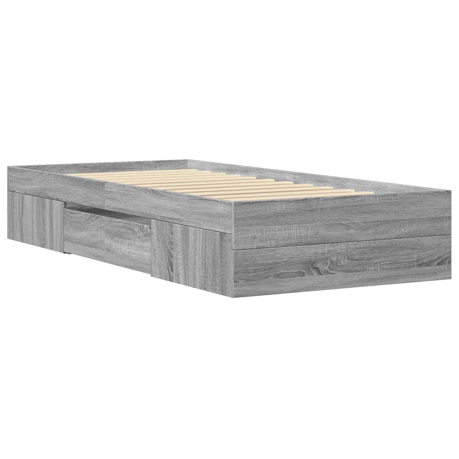 Σκελετός κρεβατιού με αποθήκευση Γκρι Sonoma 80 x 200 cm - Pakobazaar
