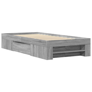Σκελετός κρεβατιού με αποθήκευση Γκρι Sonoma 80 x 200 cm - Pakobazaar