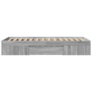 Σκελετός κρεβατιού με αποθήκευση Γκρι Sonoma 80 x 200 cm - Pakobazaar
