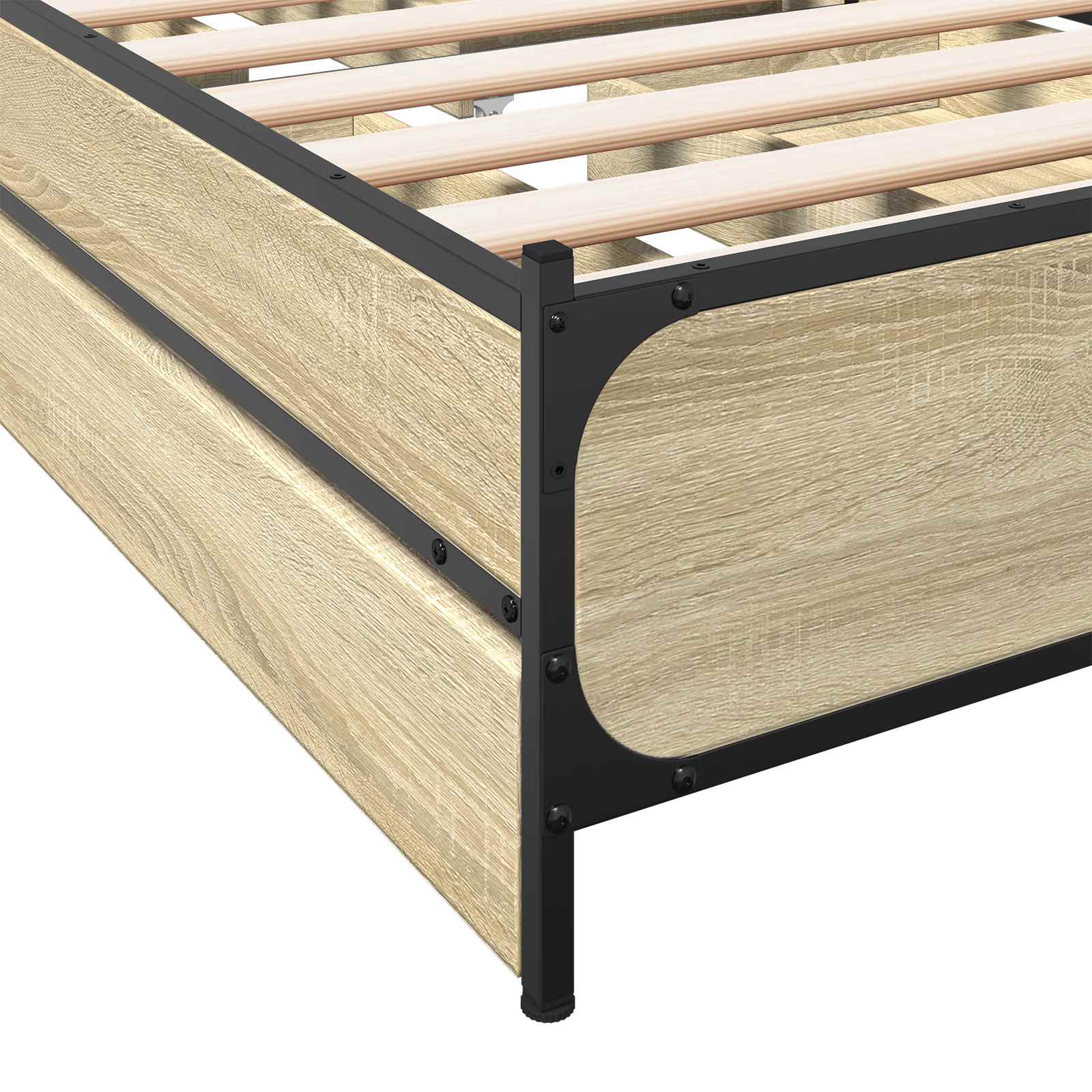 Κρεβάτι με Κεφαλάρι Sonoma Δρυς 80 x 200 cm Επεξεργασμένο Ξύλο