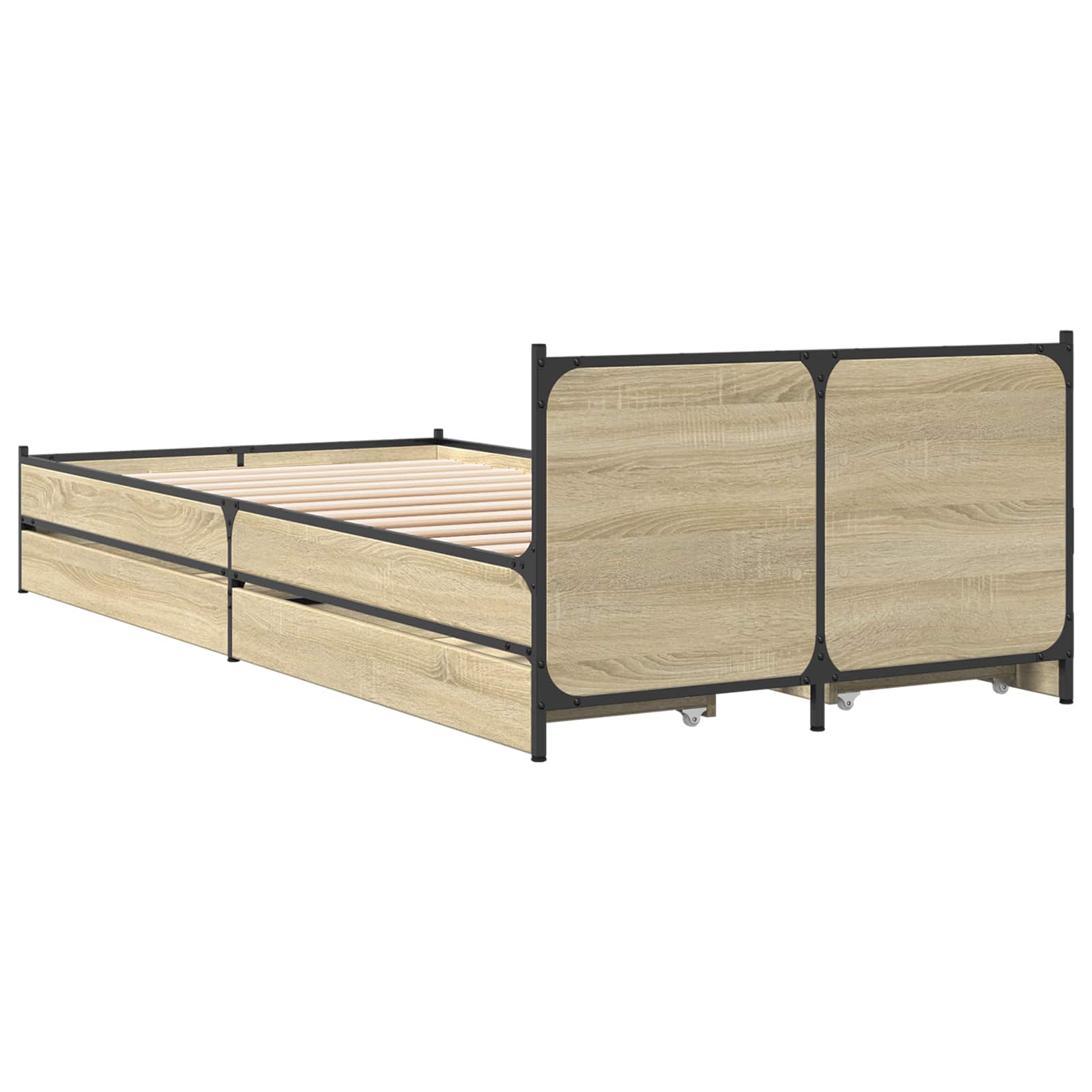 Κρεβάτι με Κεφαλάρι Sonoma Δρυς 80 x 200 cm Επεξεργασμένο Ξύλο
