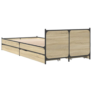 Κρεβάτι με Κεφαλάρι Sonoma Δρυς 80 x 200 cm Επεξεργασμένο Ξύλο - Pakobazaar