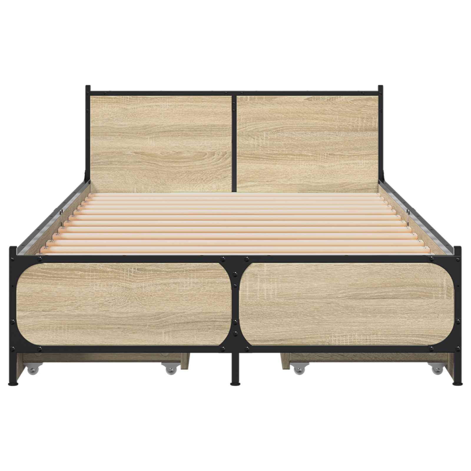 Κρεβάτι με Κεφαλάρι Sonoma Δρυς 80 x 200 cm Επεξεργασμένο Ξύλο