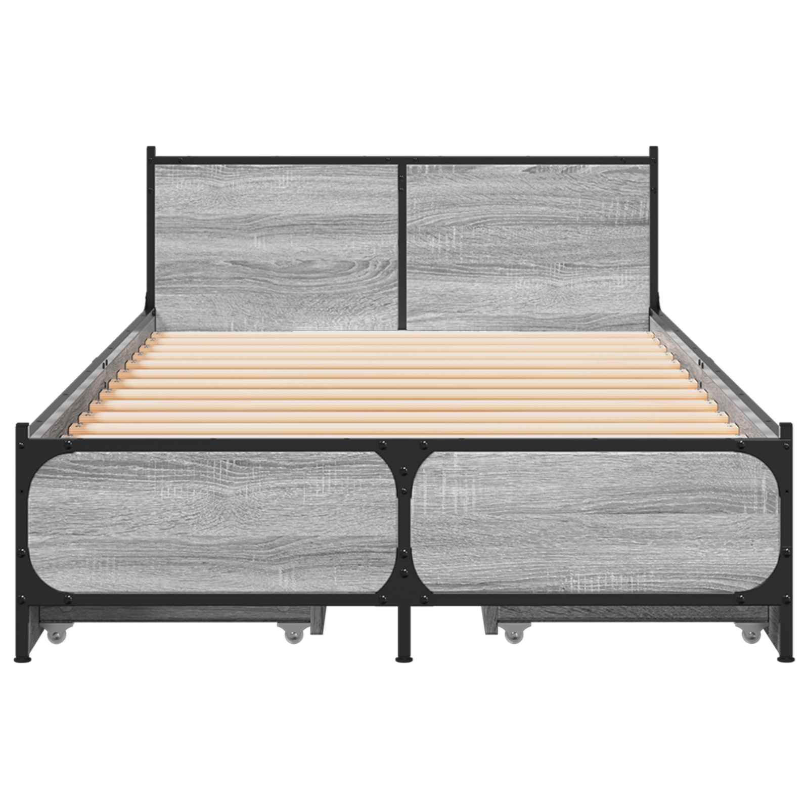 Κρεβάτι με Κεφαλάρι Γκρι Sonoma 80 x 200 cm Επεξεργασμένο Ξύλο - Pakobazaar
