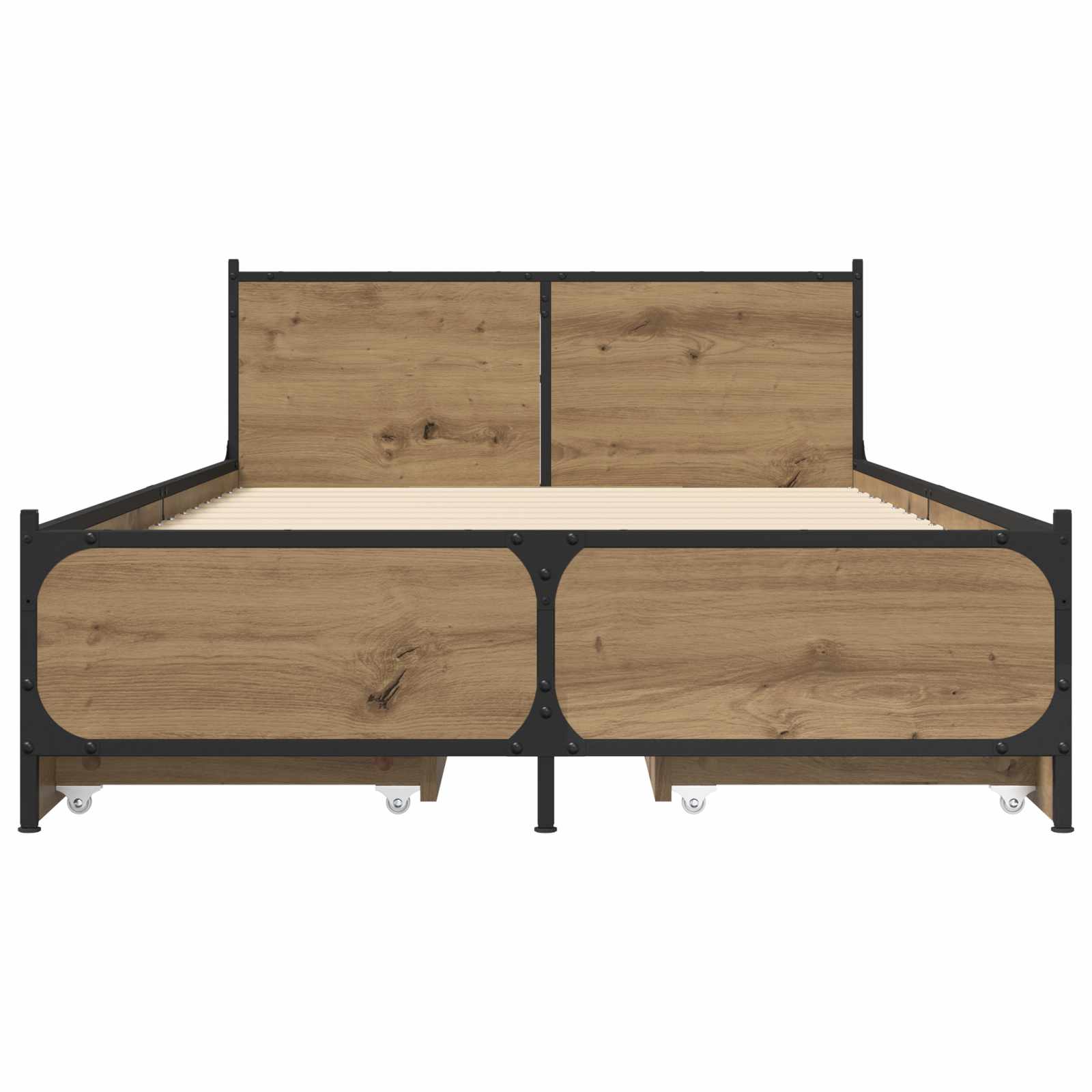 Κρεβάτι με Κεφαλάρι με συρτάρι Artisian Δρυς 80 x 200 cm - Pakobazaar
