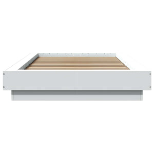 Κρεβάτι δαπέδου Λευκό 80 x 210 cm Επεξεργασμένο Ξύλο - Pakobazaar
