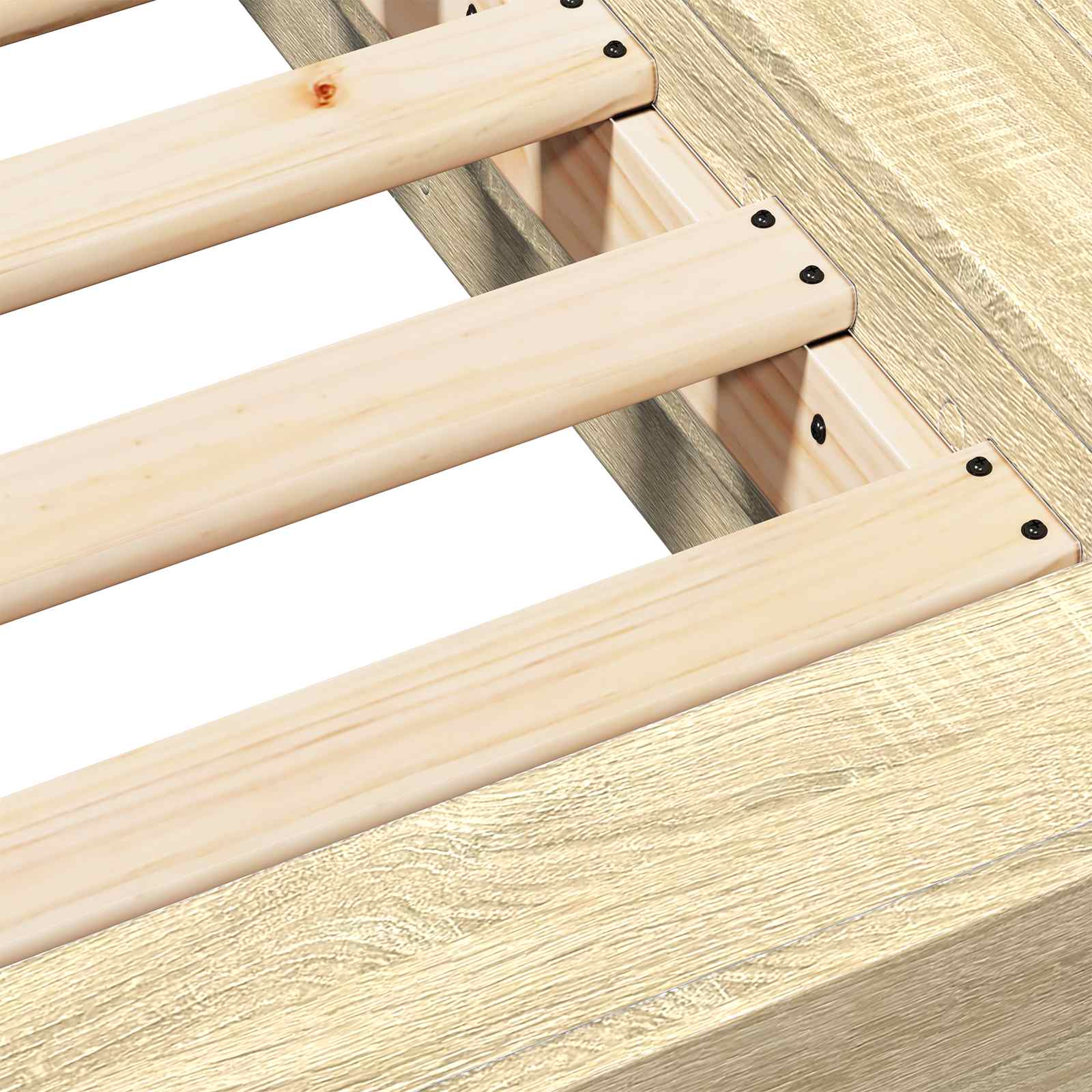 Κρεβάτι δαπέδου Sonoma Δρυς 80 x 210 cm Επεξεργασμένο Ξύλο - Pakobazaar