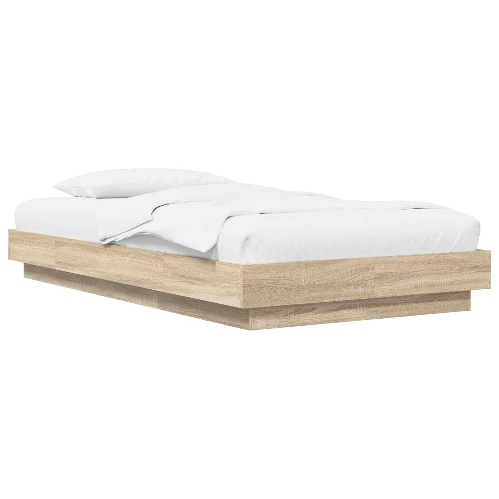 Κρεβάτι δαπέδου Sonoma Δρυς 80 x 210 cm Επεξεργασμένο Ξύλο - Pakobazaar