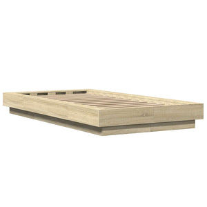 Κρεβάτι δαπέδου Sonoma Δρυς 80 x 210 cm Επεξεργασμένο Ξύλο - Pakobazaar