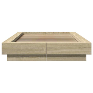 Κρεβάτι δαπέδου Sonoma Δρυς 80 x 210 cm Επεξεργασμένο Ξύλο - Pakobazaar