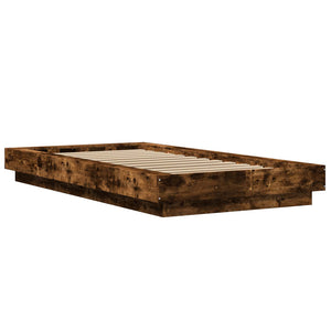 Κρεβάτι δαπέδου Καπνισμένο Ξύλο Δρυός 80 x 210 cm - Pakobazaar