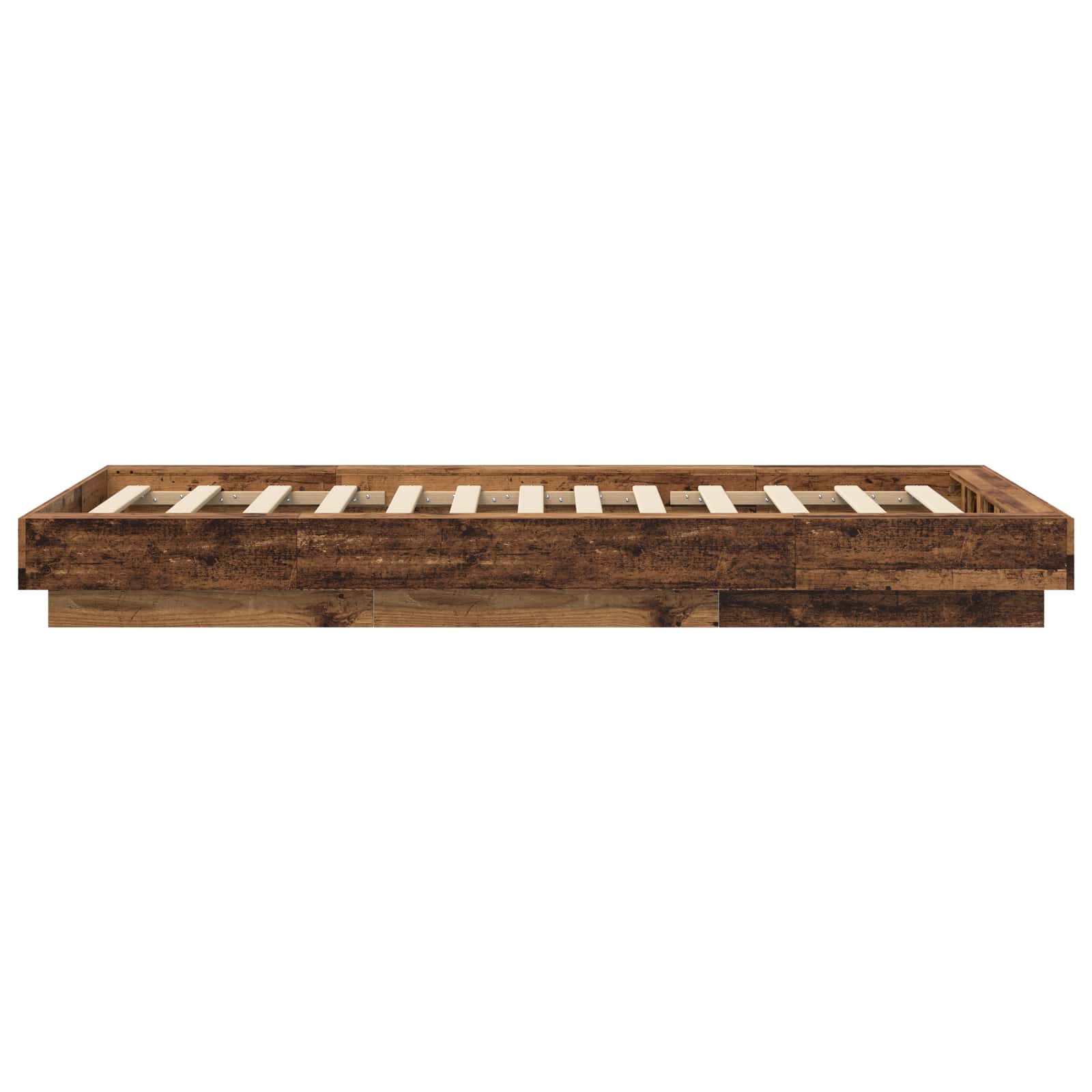 Κρεβάτι δαπέδου Παλαιωμένο ξύλο 80 x 210 cm Επεξεργασμένο Ξύλο - Pakobazaar
