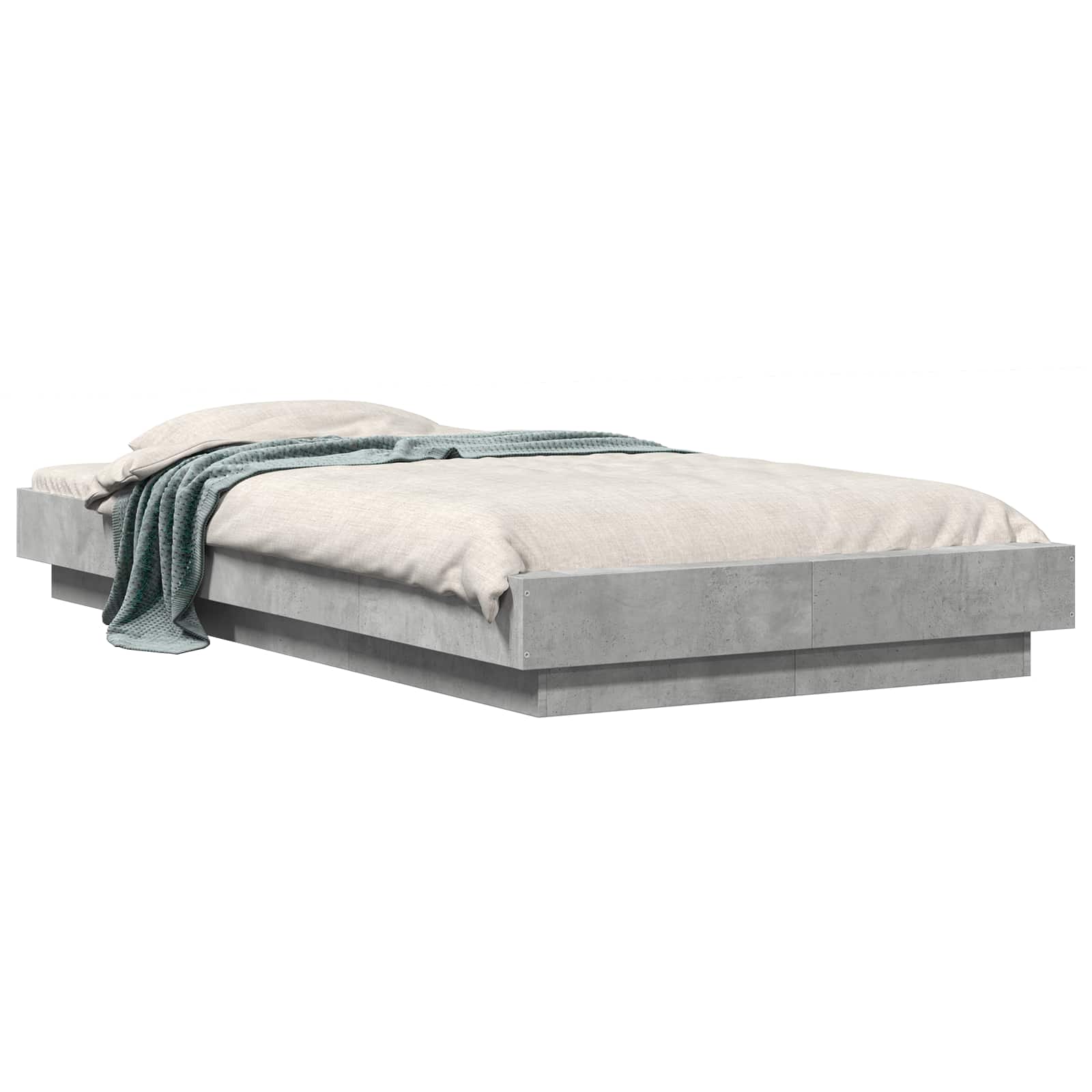 Κρεβάτι δαπέδου Γκρι Σκυροδέματος 80 x 210 cm