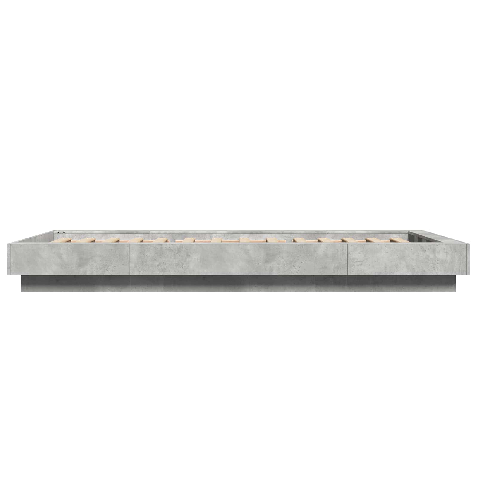 Κρεβάτι δαπέδου Γκρι Σκυροδέματος 80 x 210 cm
