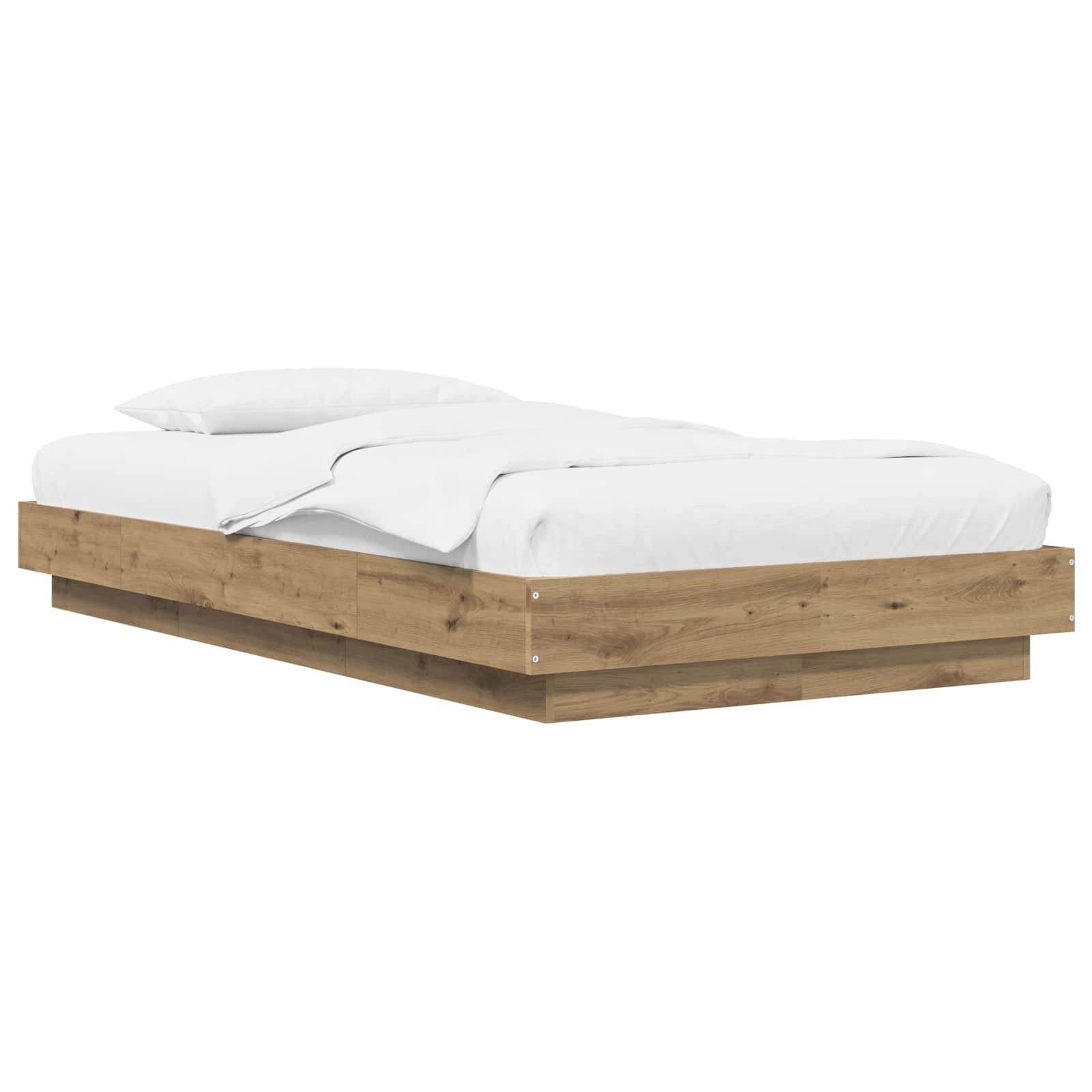Κρεβάτι δαπέδου Artisian Δρυς 80 x 210 cm Επεξεργασμένο Ξύλο - Pakobazaar
