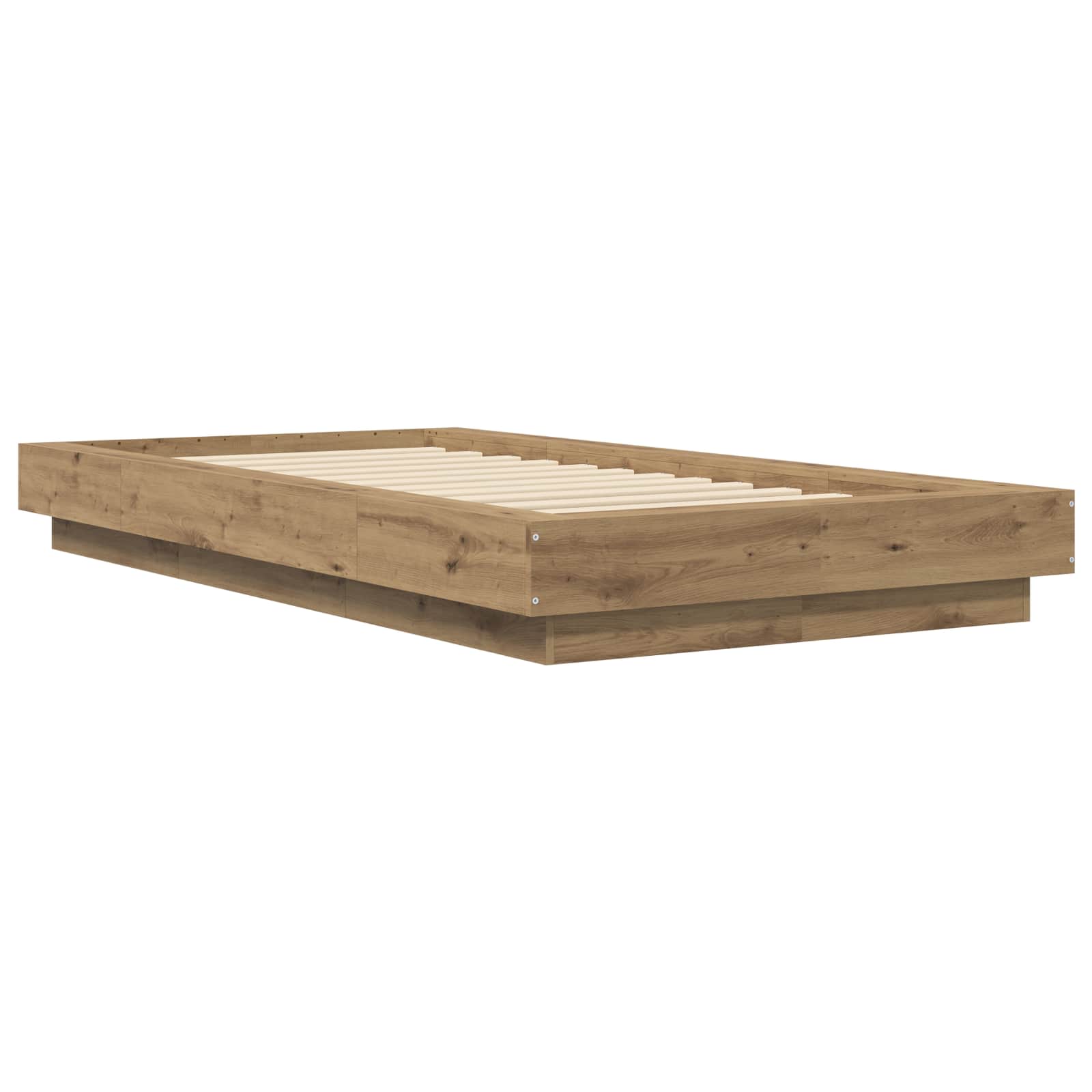 Κρεβάτι δαπέδου Artisian Δρυς 80 x 210 cm Επεξεργασμένο Ξύλο - Pakobazaar