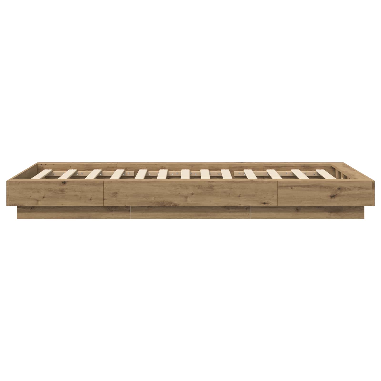 Κρεβάτι δαπέδου Artisian Δρυς 80 x 210 cm Επεξεργασμένο Ξύλο - Pakobazaar