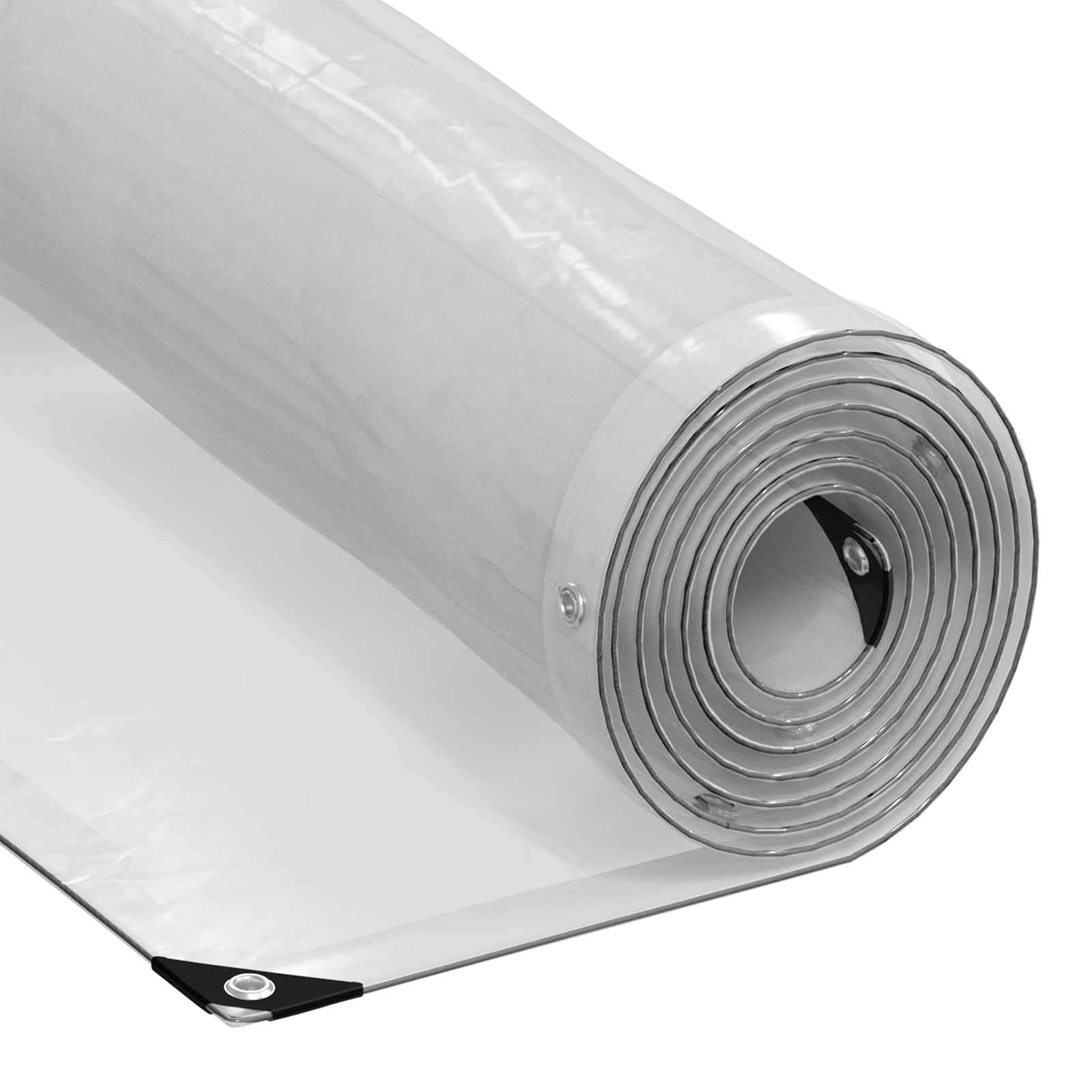 Τεντόπανα με Θηλιές Διαφανές 4 x 10 m Πολυαιθυλένιο - Pakobazaar