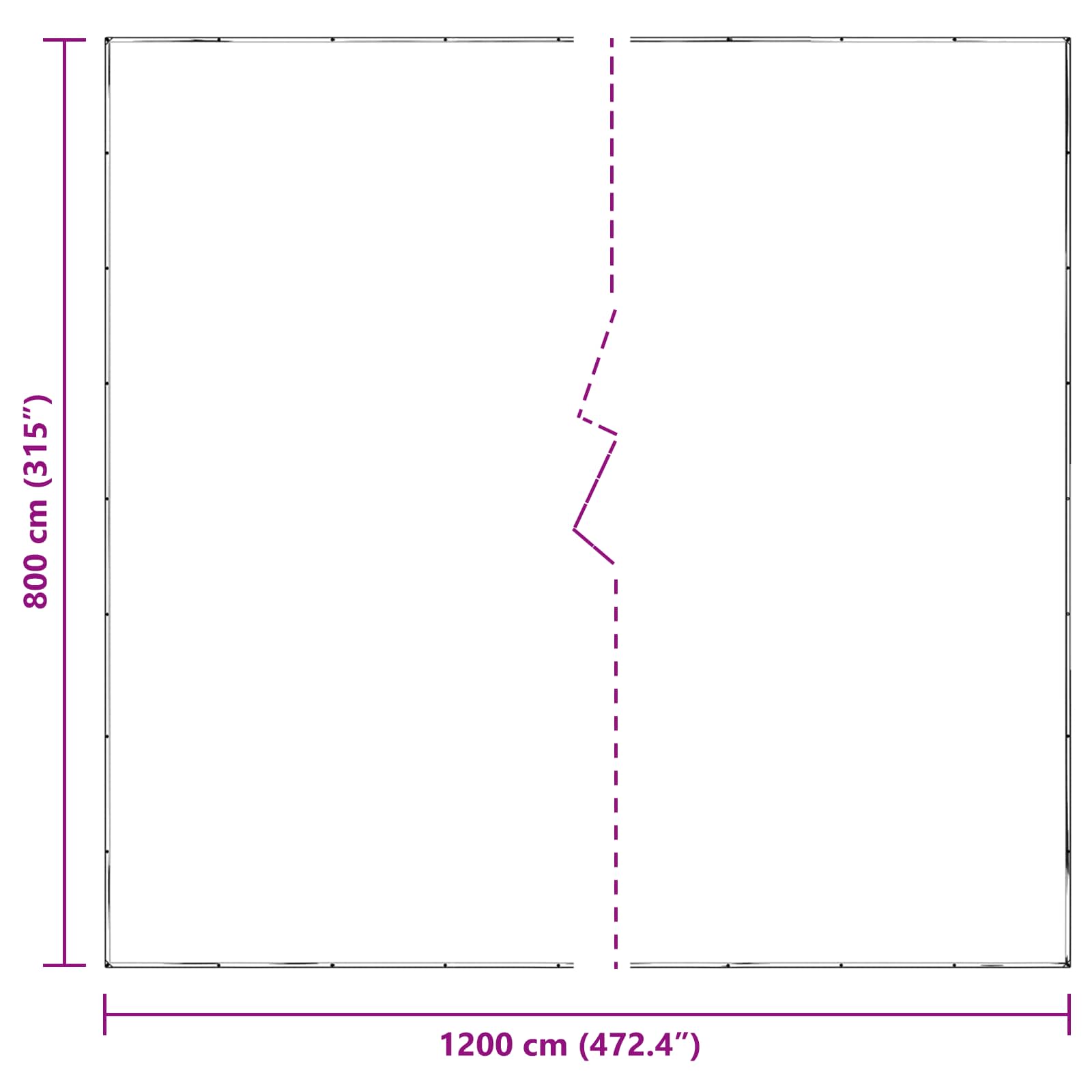 Κάλυμμα Φυτών Διαφανές 8 x 12 m PE - Pakobazaar