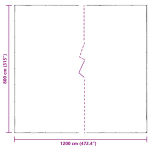 Κάλυμμα Φυτών Διαφανές 8 x 12 m PE - Pakobazaar