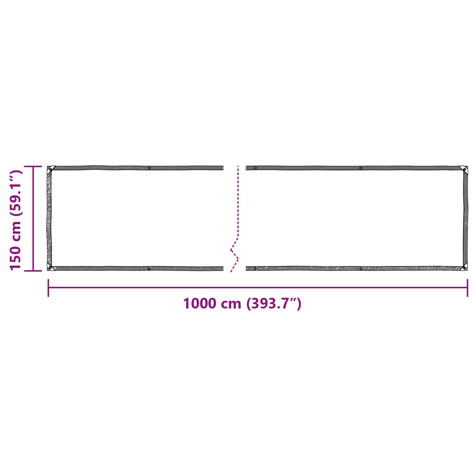 Κάλυμμα Φυτών Διαφανές 10 x 1,5 m PE