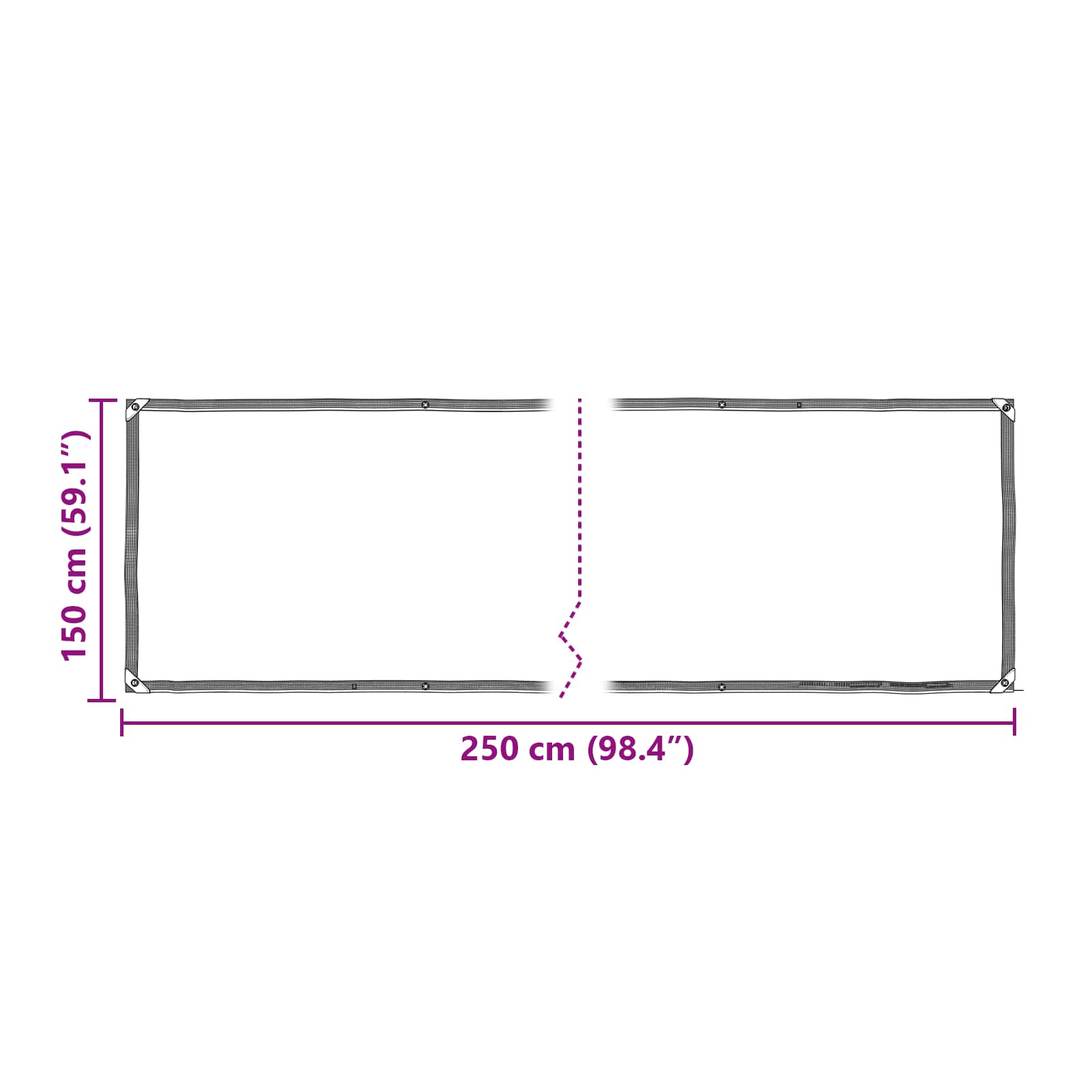 Κάλυμμα Φυτών Διαφανές 2,5 x 1,5 m PE - Pakobazaar