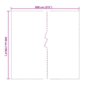 Τεντόπανα με Θηλιές Διαφανές 5 x 8 m Πολυαιθυλένιο - Pakobazaar