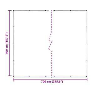 Κάλυμμα Φυτών Διαφανές 7 x 4 m PVC - Pakobazaar