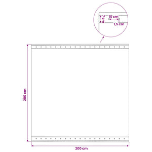 Τεντόπανα με Θηλιές 2 τμχ. Πράσινο 2 x 2 μ 260 γρ PE - Pakobazaar
