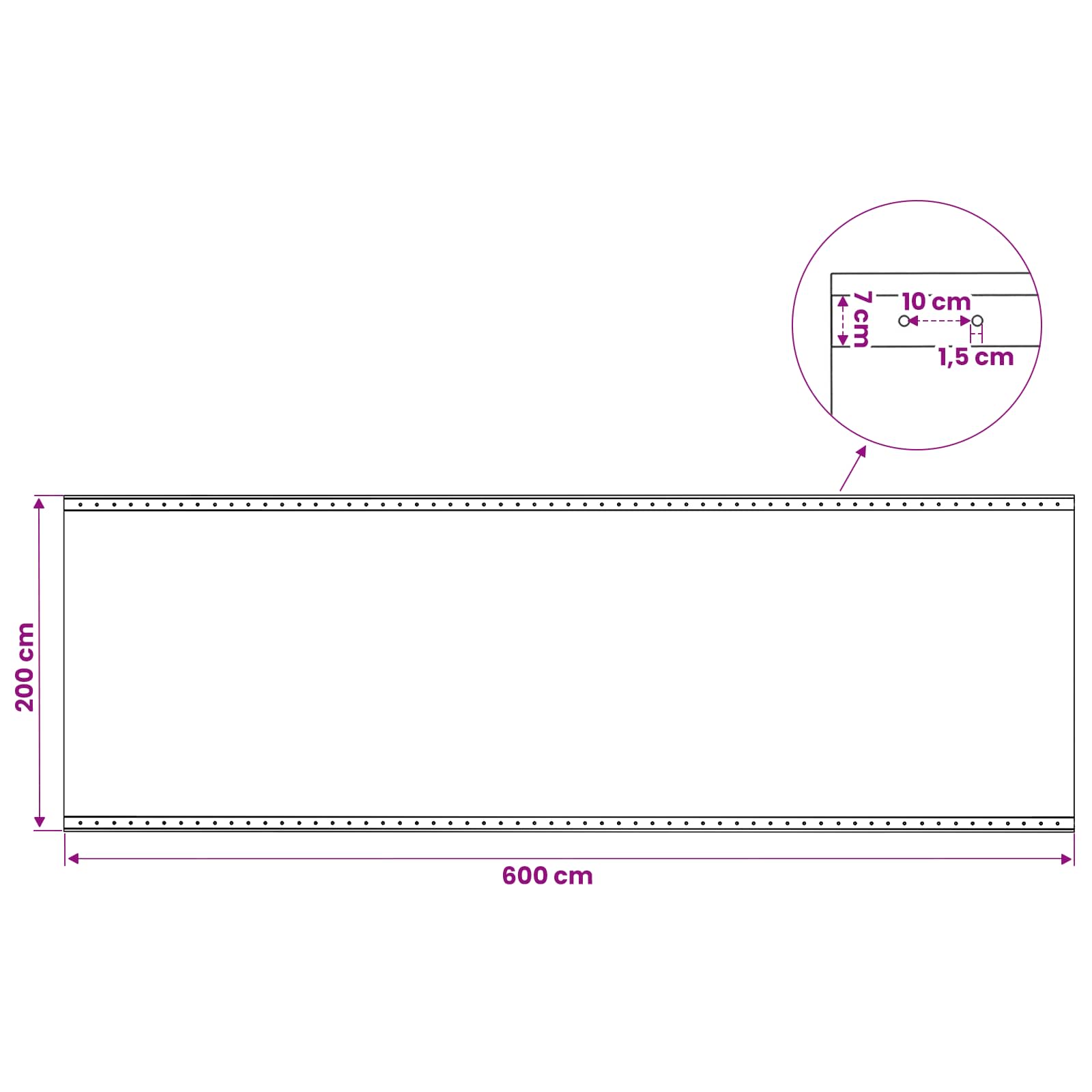 Τεντόπανα με Θηλιές 2 τμχ. Πράσινο 2 x 6 μ 260 γρ PE - Pakobazaar