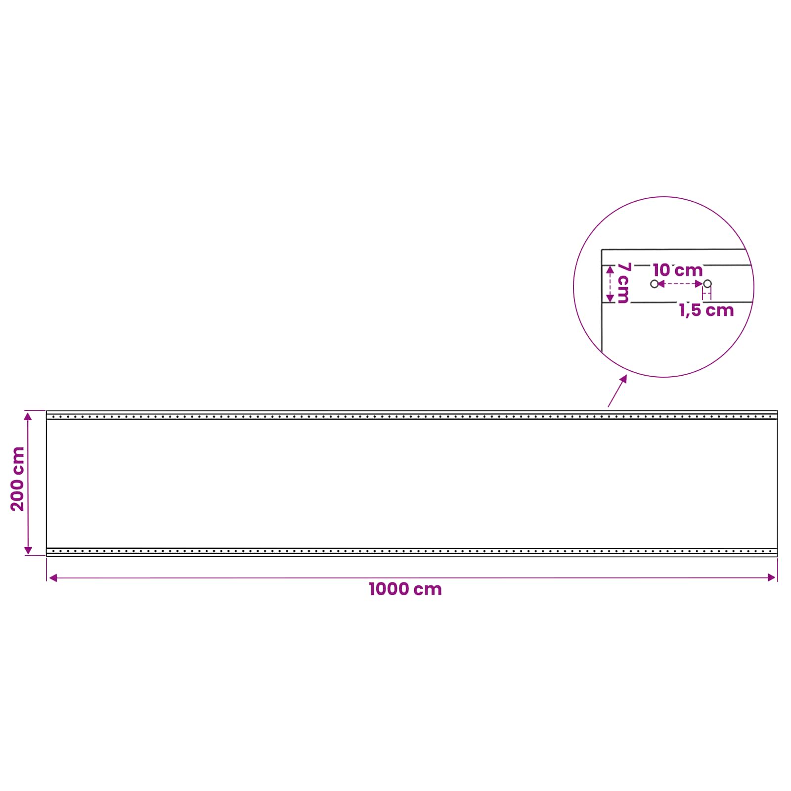 Τεντόπανα με Θηλιές 2 τμχ. Πράσινο 2 x 10 μ 260 γρ PE - Pakobazaar
